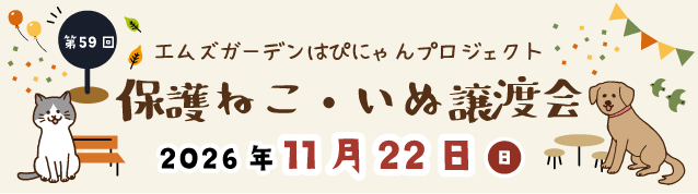 保護ねこ・いぬ譲渡会