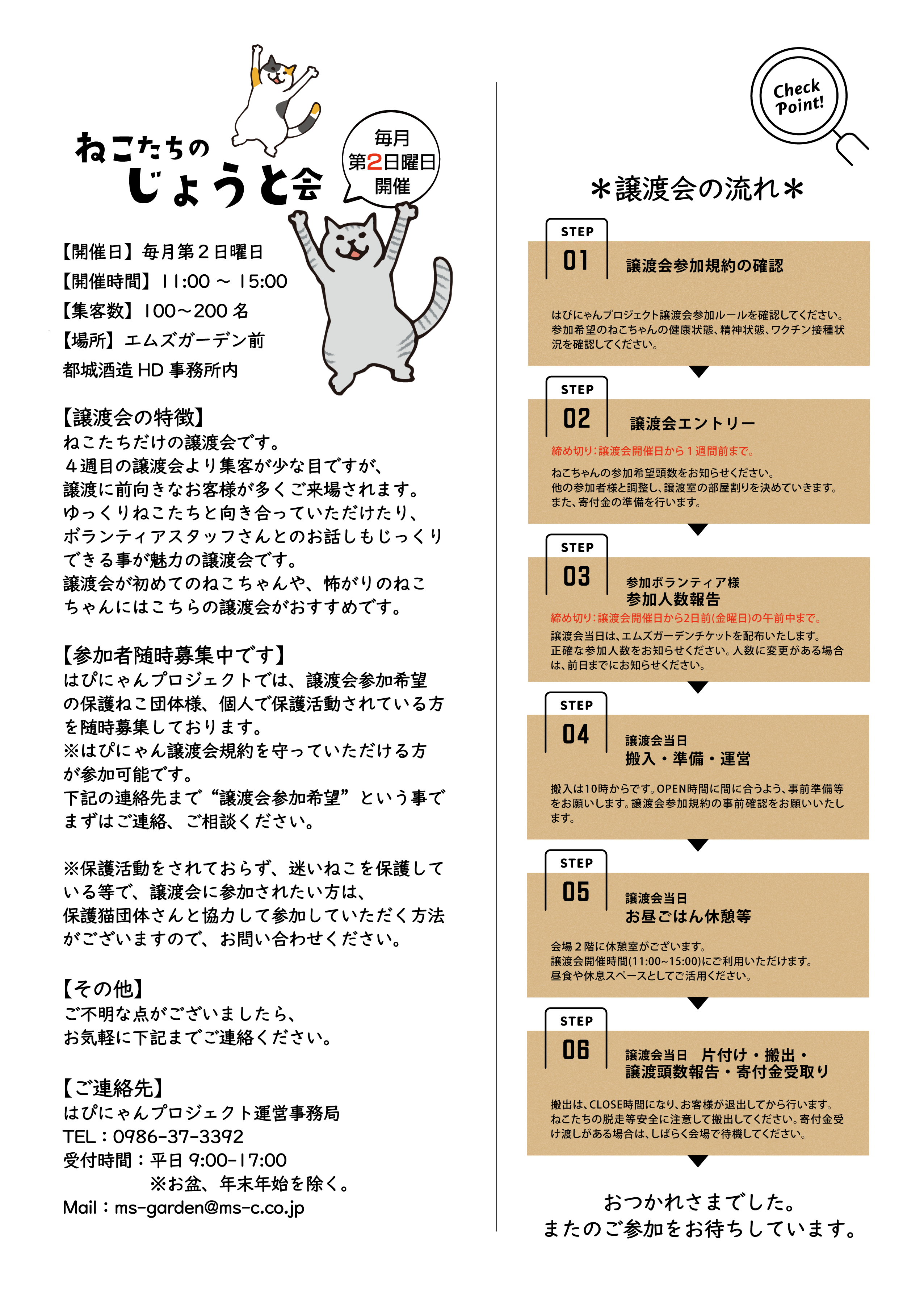 ねこたちのじょうと会・パソコン用の画像
